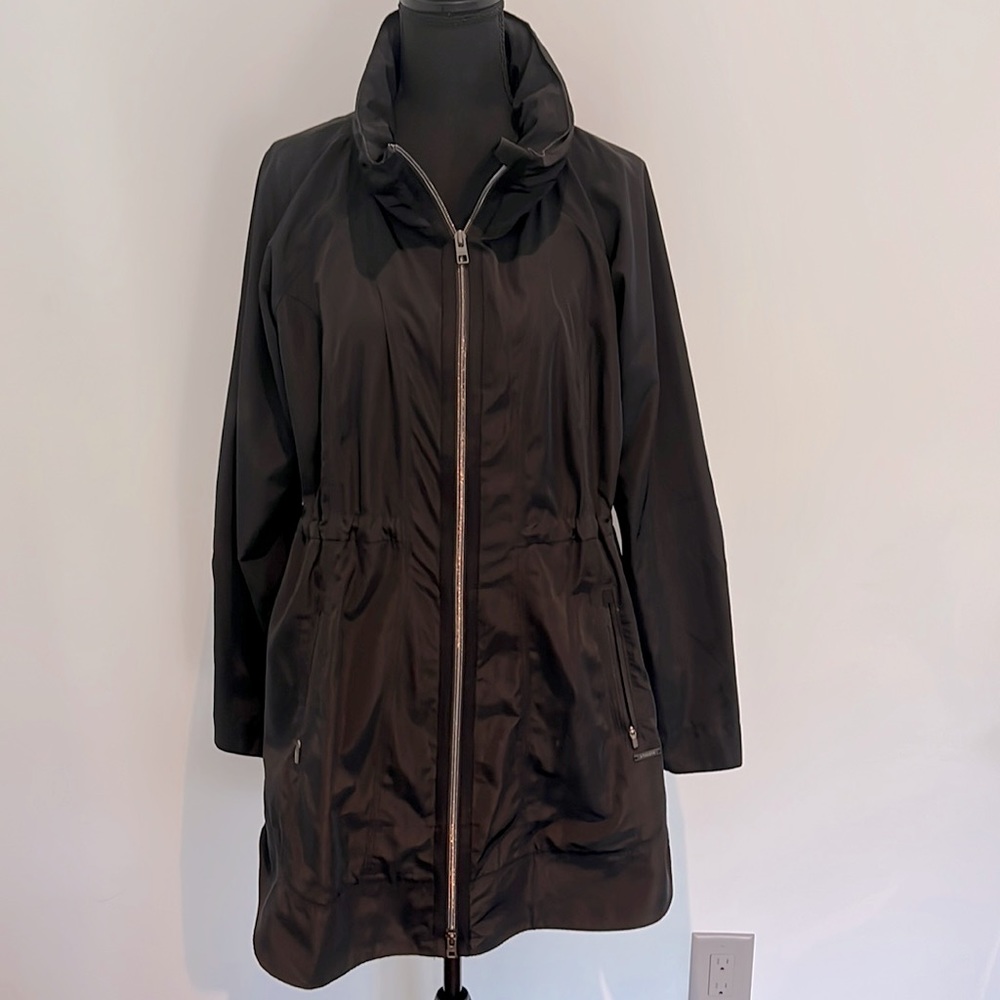 Athleta Black Trench Coat